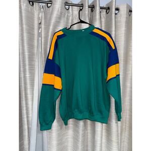 Vintage Nineties colorblock oversized crewneck sweatshirt size large - NEW